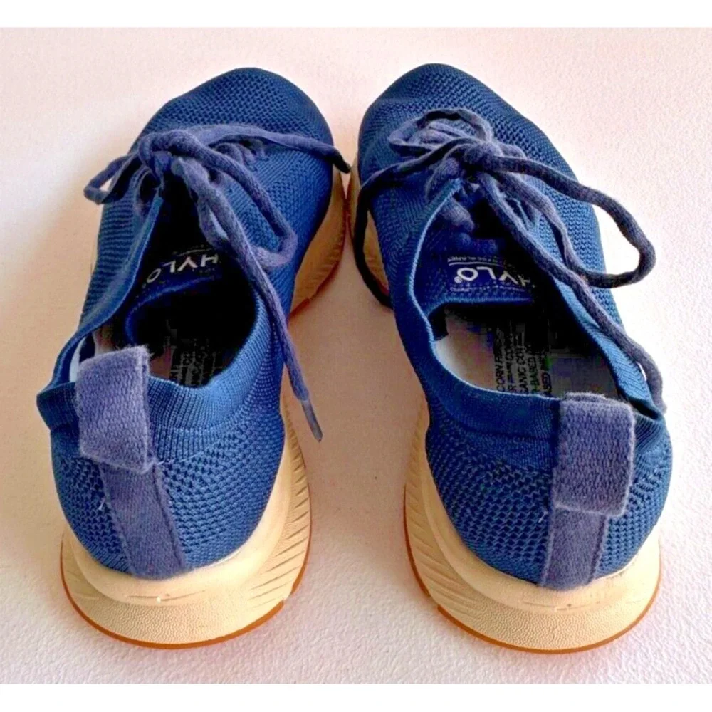 HYLO‎ Running Sneakers Womens 9.5 Mens 8 Blue Eco Lightweight Lace-Up Shoes Mesh